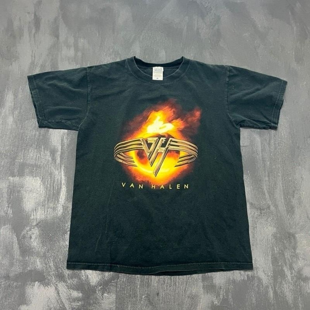 Vintage Van Halen Shirt Mens Medium Black 2004 Tour